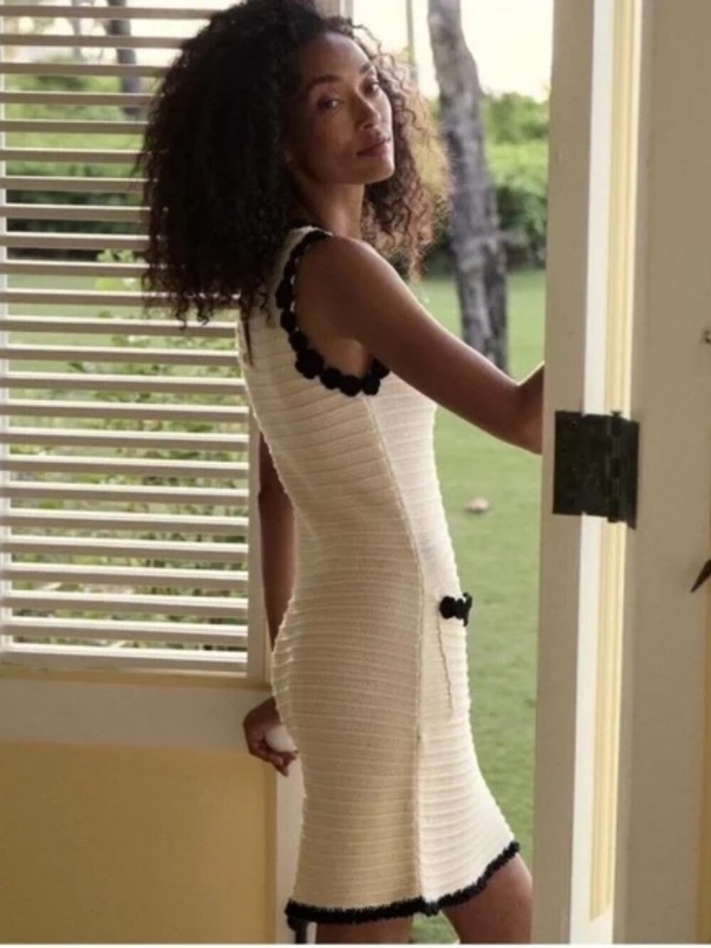 Doen Millicent Dress - Size Small - 100% Cotton - Cream / Black - NWT - Picture 13 of 13